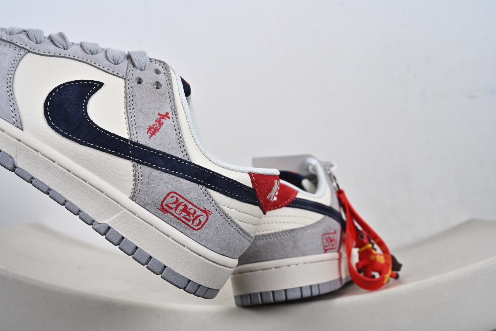 定制版 NK Dunk Low 马年限定 米黑猪八革 周年高端定制 低帮休闲板鞋 FC1688-255