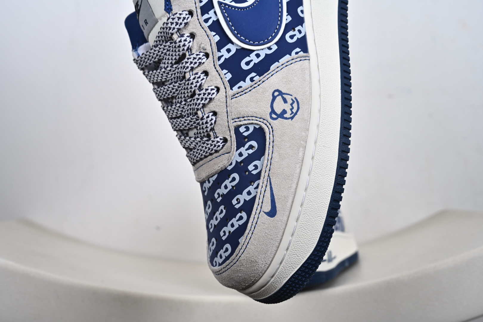 NIke Air Force 1 '07 Low “Supreme联名--灰蓝暴力熊 ”空军一号 低帮 运动鞋 SY1388-022