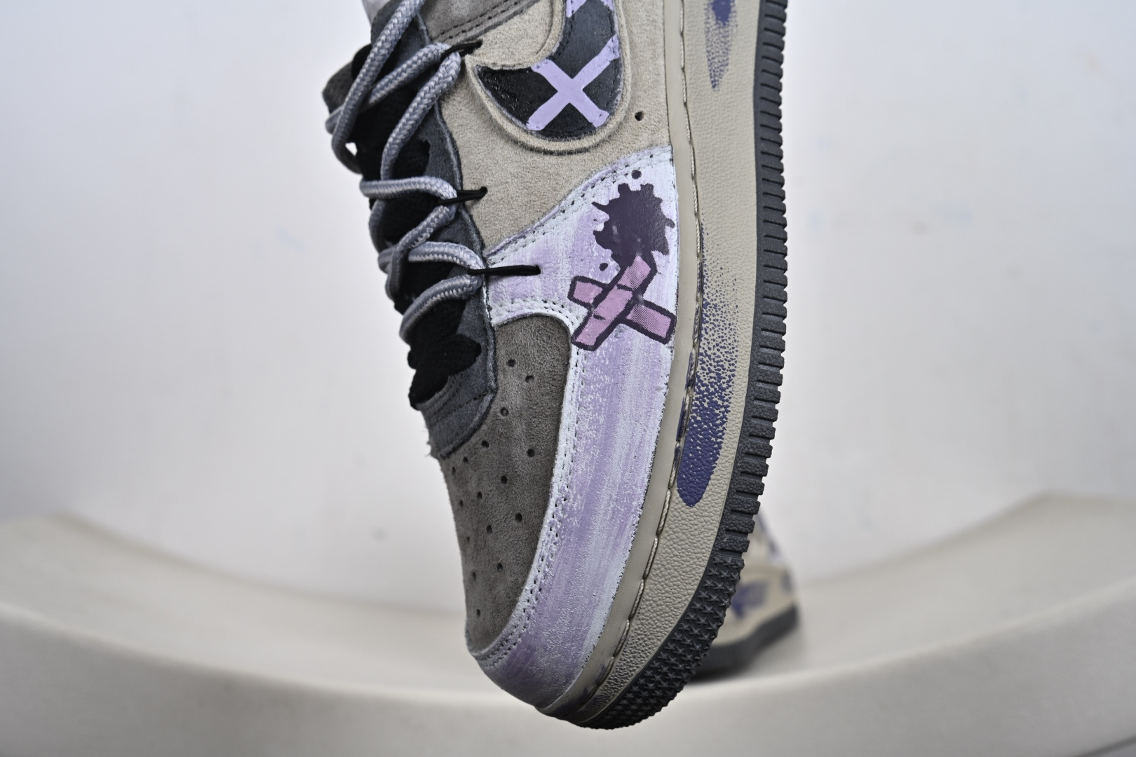 NIke Air Force 1 '07 Low 灰紫抽绳 空军一号低帮 YD2425-066