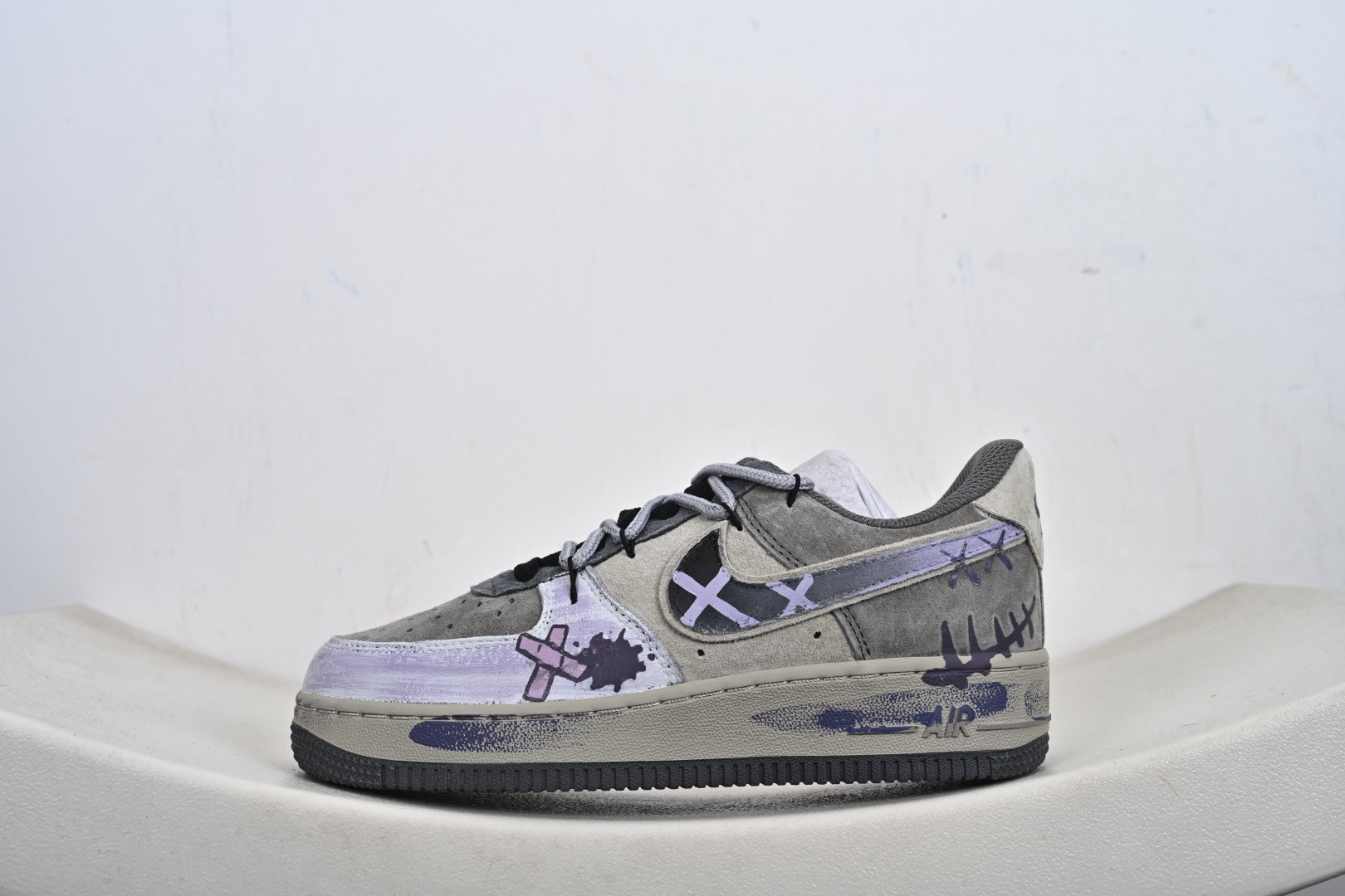 NIke Air Force 1 '07 Low 灰紫抽绳 空军一号低帮 YD2425-066