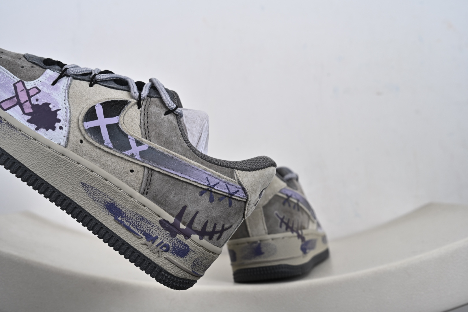 NIke Air Force 1 '07 Low 灰紫抽绳 空军一号低帮 YD2425-066