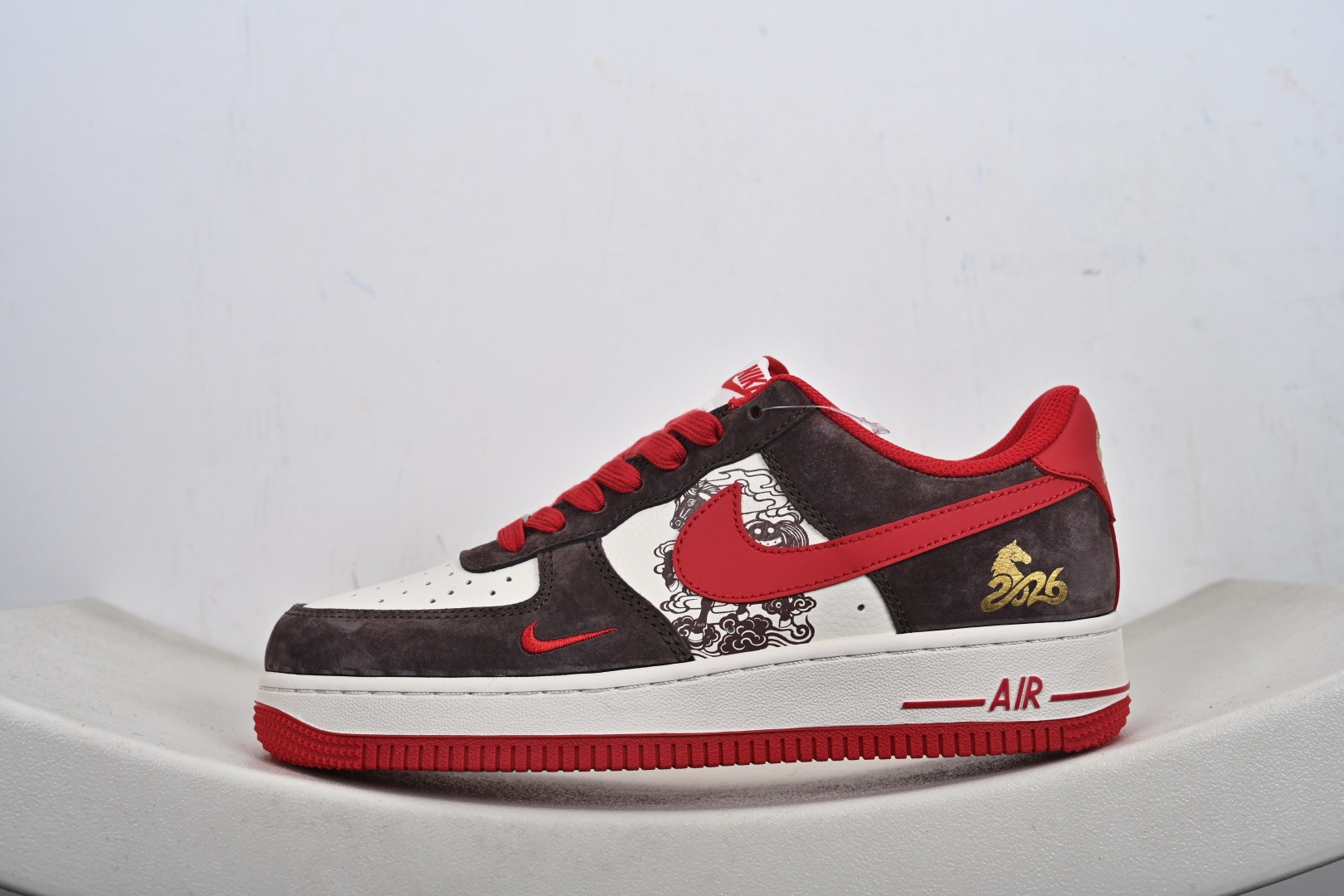 高端定制Nike Air Force 1 '07 Low “马年限定-麂皮酒红” 高端定制 XD0028-001-Top High Quatity Cheap Sneakers Fashion Clothing Clothes Bags handbags Shoes of all Brand wholesale With The best Quality And Beautiful Price from China Factory Chinese suppliers wholesaler seller 高端定制Nike Air Force 1 '07 Low “马年限定-麂皮酒红” 高端定制 XD0028-001