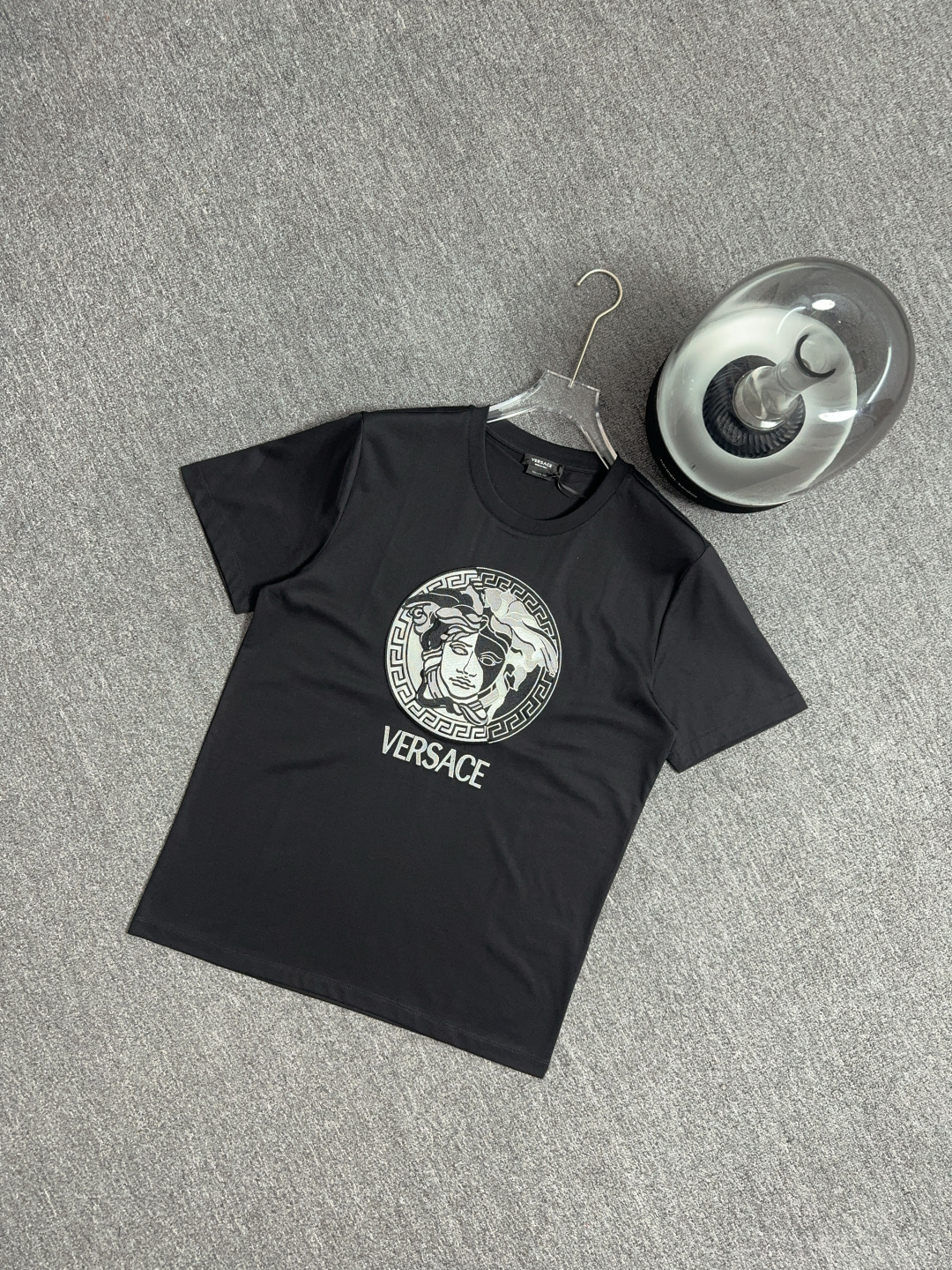 Versace Medusa Embroidered Logo Cotton Short Sleeve T-Shirt 9 cmp i1741069619849 1075 0 7
