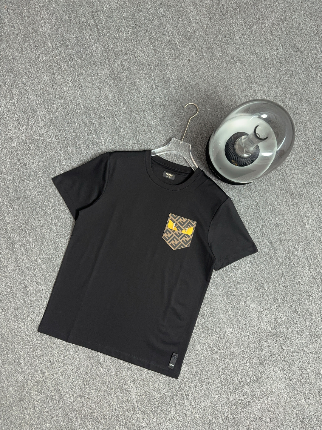Fendi Monster Eye Patch Pocket Tee - Short Sleeve Crew Neck Cotton T-Shirt 9 cmp i1742810670599 820 0 7