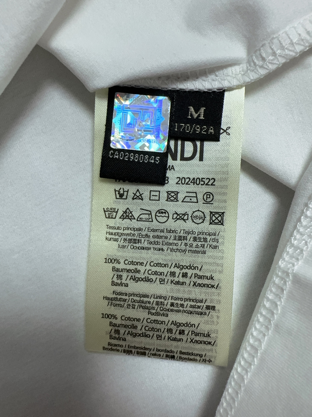Fendi Monster Eye Patch Pocket Tee - Short Sleeve Crew Neck Cotton T-Shirt 8 cmp i1742810678455 3862 0 6