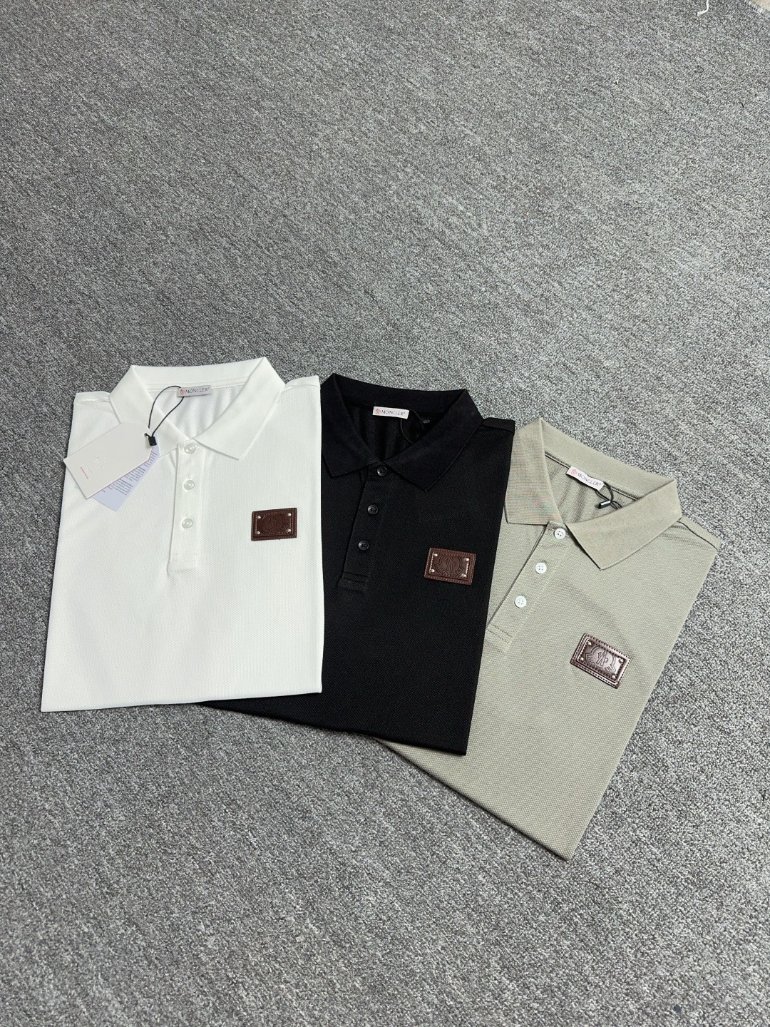 Moncler Men's Polo Shirt - Classic Fit, Soft Pique Cotton with Leather Logo Patch 10 cmp i1743404081499 2457 0 8