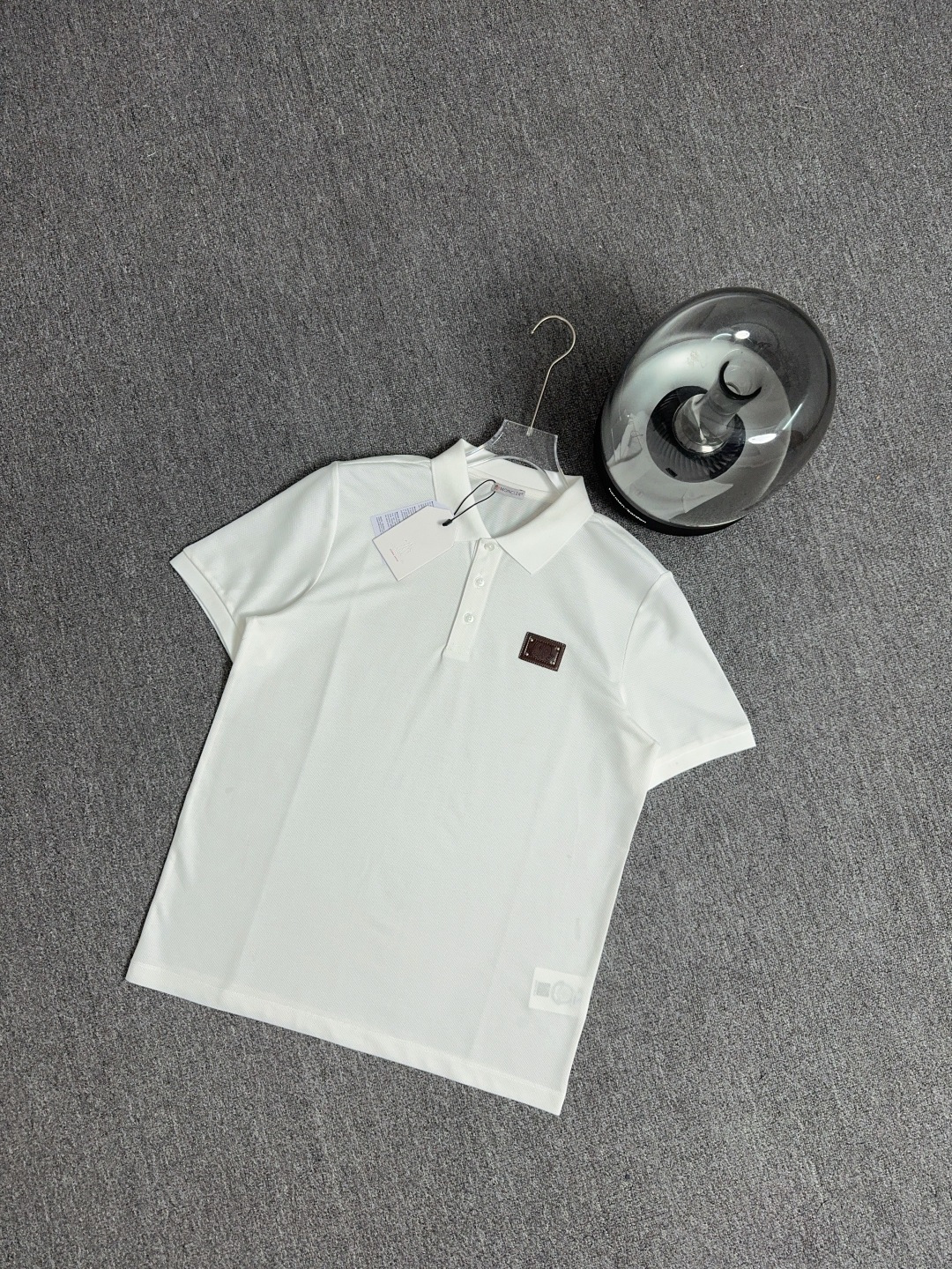 Moncler Men's Polo Shirt - Classic Fit, Soft Pique Cotton with Leather Logo Patch 3 cmp i1743404081500 2075 0 1