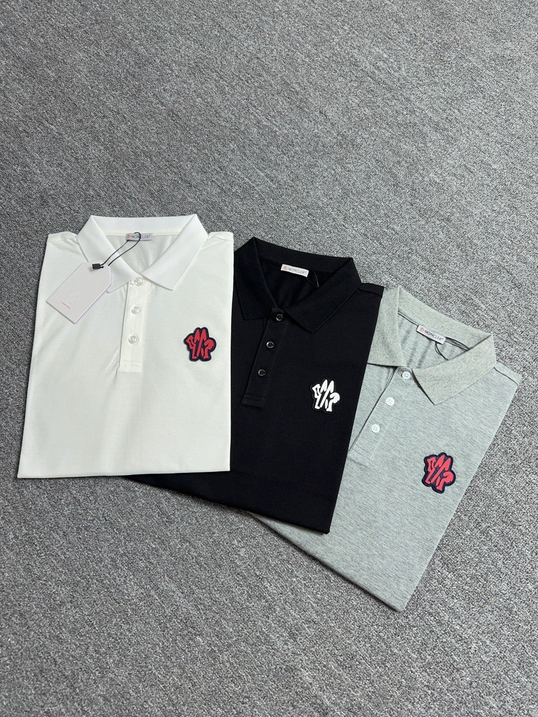 Moncler Men's Polo Shirt - Classic Fit, Premium Cotton, Embroidered Logo