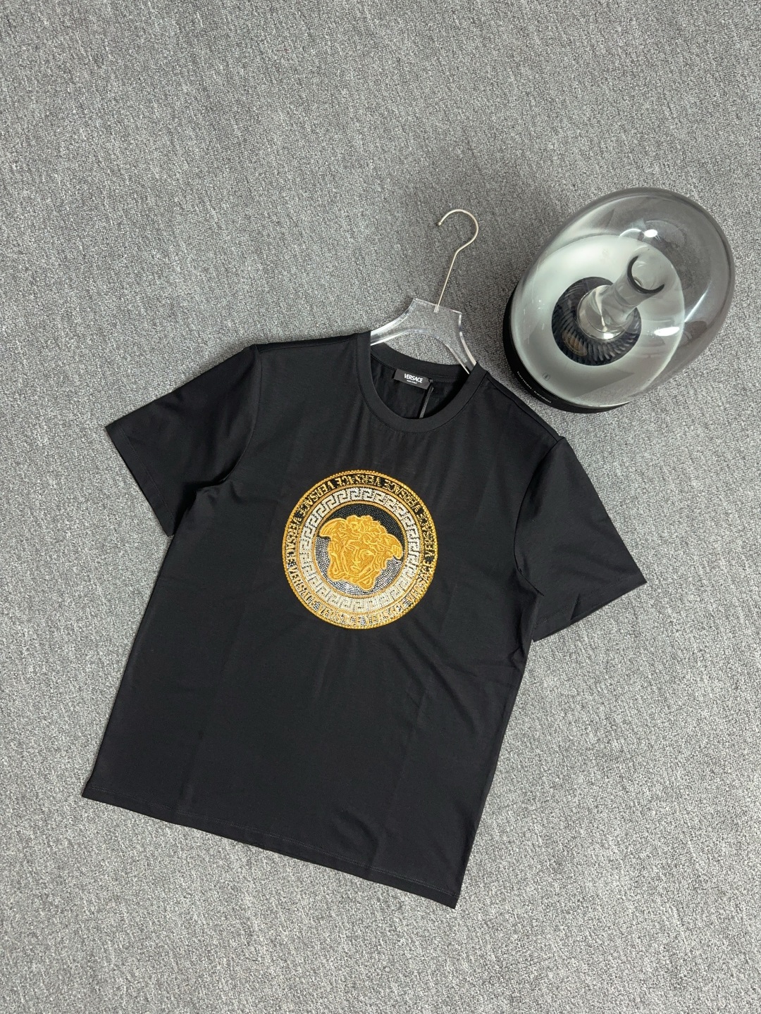 Versace Crystal Medusa Cotton T-Shirt Crew Neck Short Sleeve 8 cmp i1744203093186 33 0 7