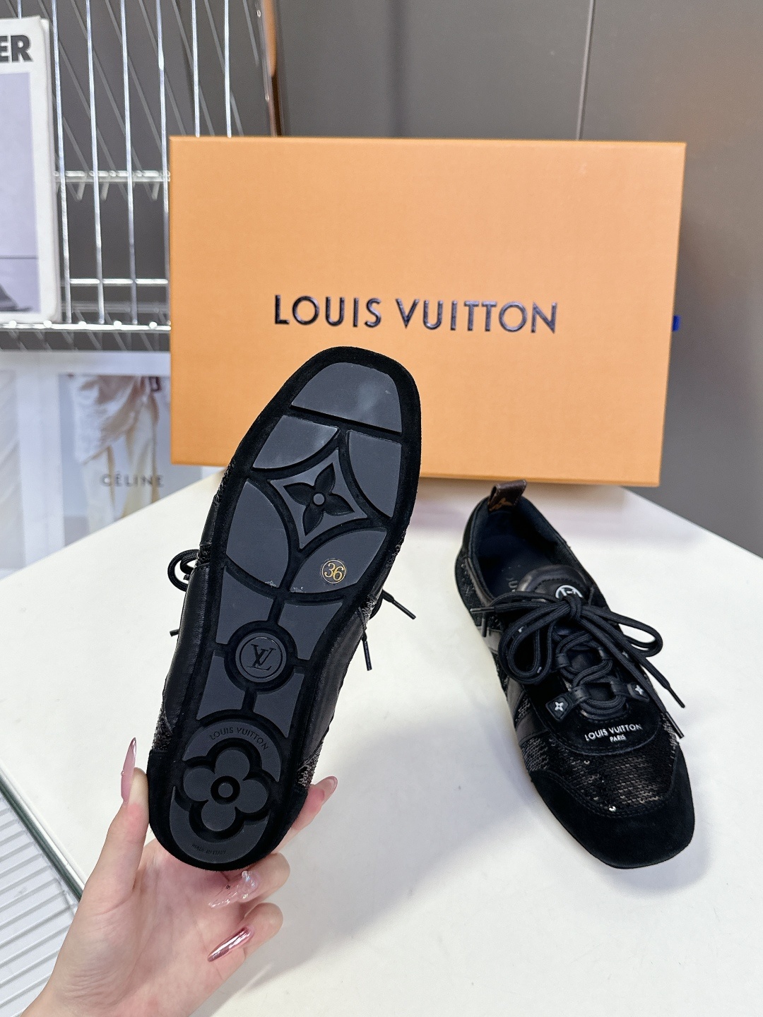Louis Vuitton路易威登驴牌春夏Sneakerina系列 芭蕾运动鞋 德训鞋 平底鞋 原版三