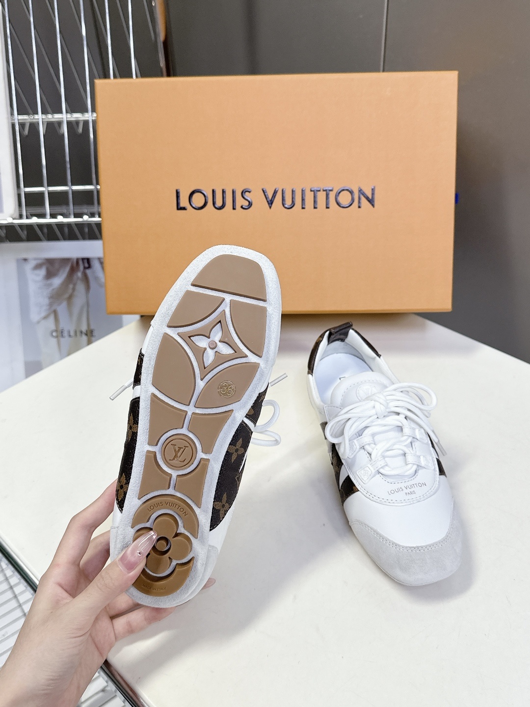 Louis Vuitton路易威登驴牌春夏Sneakerina系列 芭蕾运动鞋 德训鞋 平底鞋 原版三