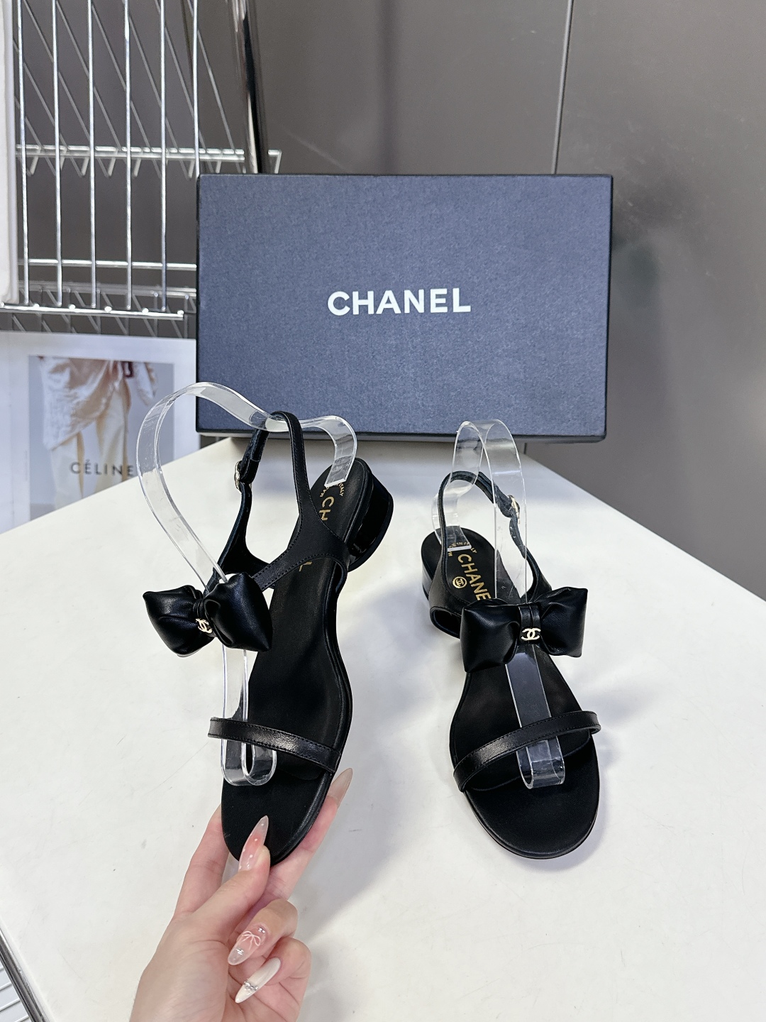  chanel香奈儿春夏最新款蝴蝶结凉鞋 超多网红时尚博主种草 夏天必备 柜柜原版购入完美复刻 手工包扎