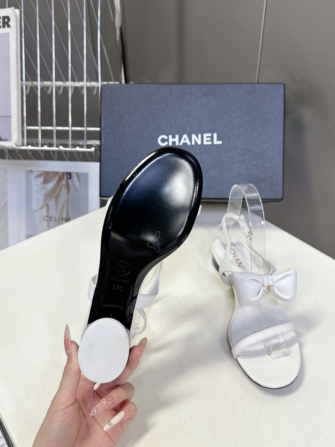  chanel香奈儿春夏最新款蝴蝶结凉鞋 超多网红时尚博主种草 夏天必备 柜柜原版购入完美复刻 手工包扎
