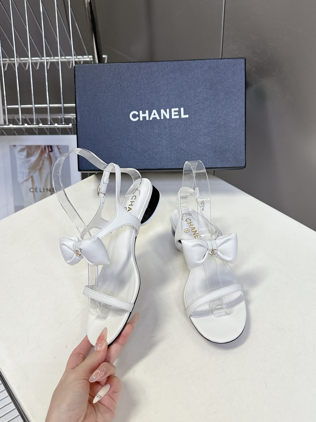  chanel香奈儿春夏最新款蝴蝶结凉鞋 超多网红时尚博主种草 夏天必备 柜柜原版购入完美复刻 手工包扎
