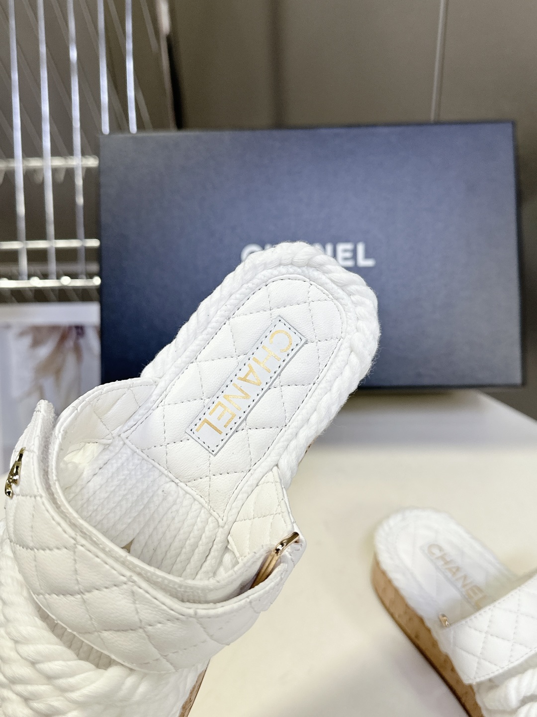  CHANEL香奈儿春夏最新款菱格拖鞋 凉鞋                              