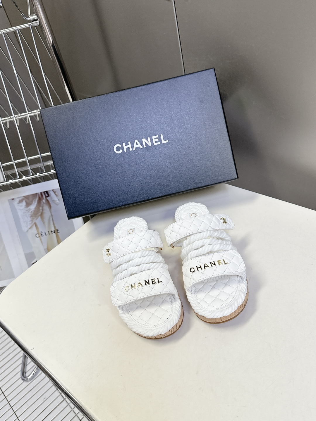  CHANEL香奈儿春夏最新款菱格拖鞋 凉鞋                              
