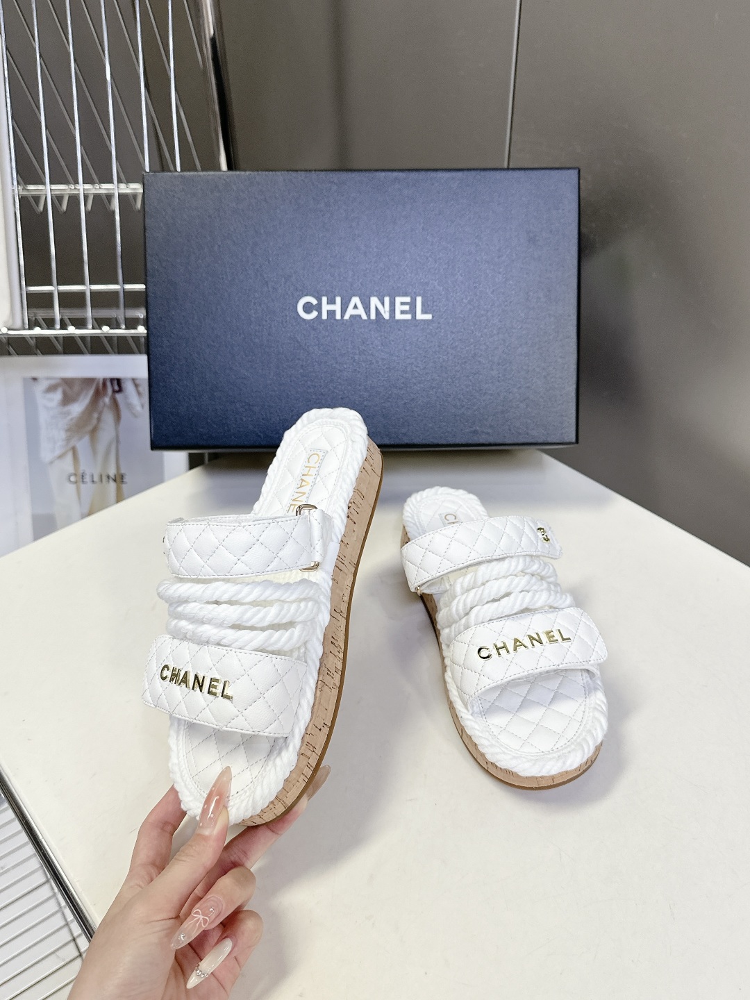  CHANEL香奈儿春夏最新款菱格拖鞋 凉鞋                              