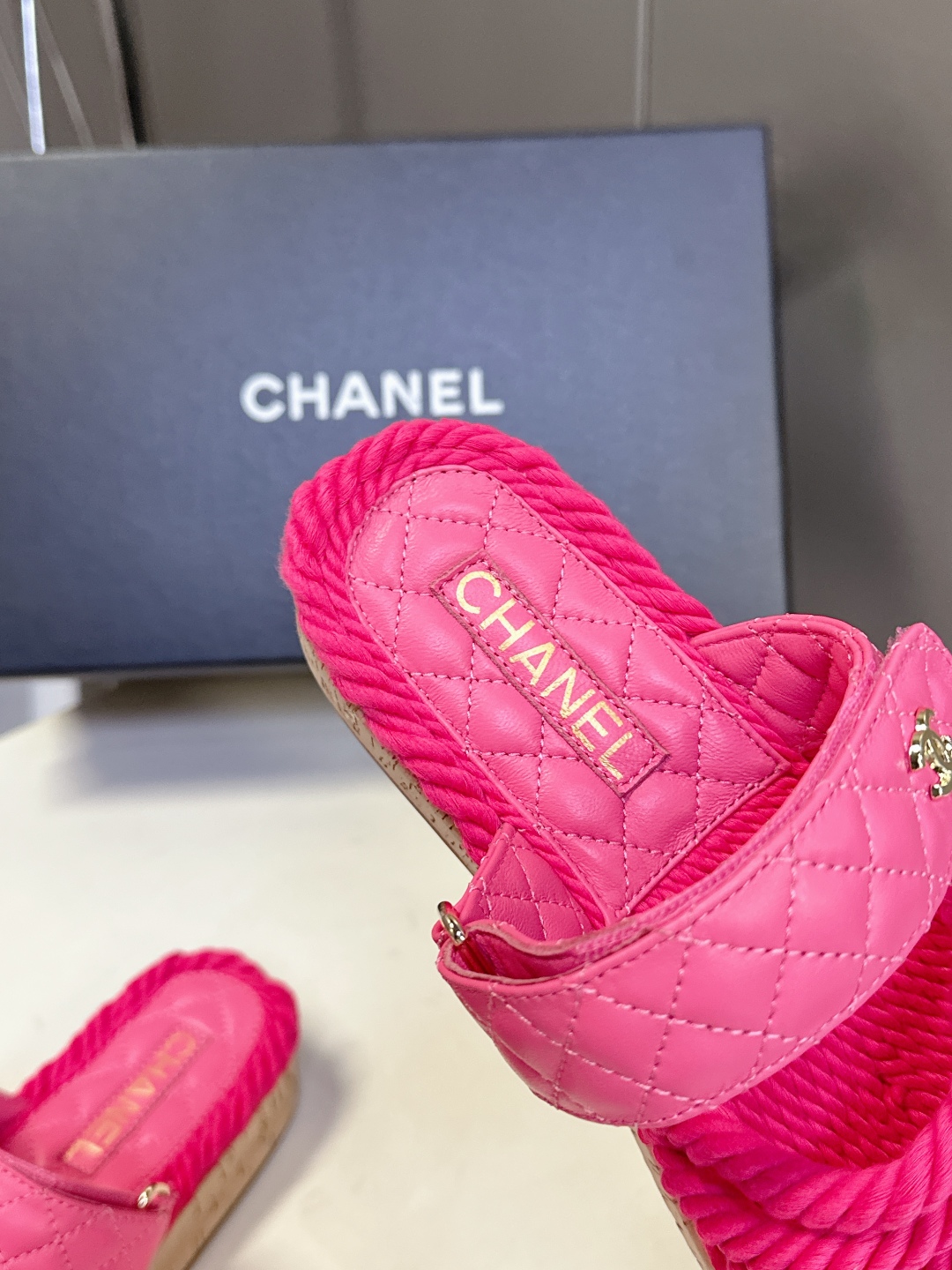  CHANEL香奈儿春夏最新款菱格拖鞋 凉鞋                              