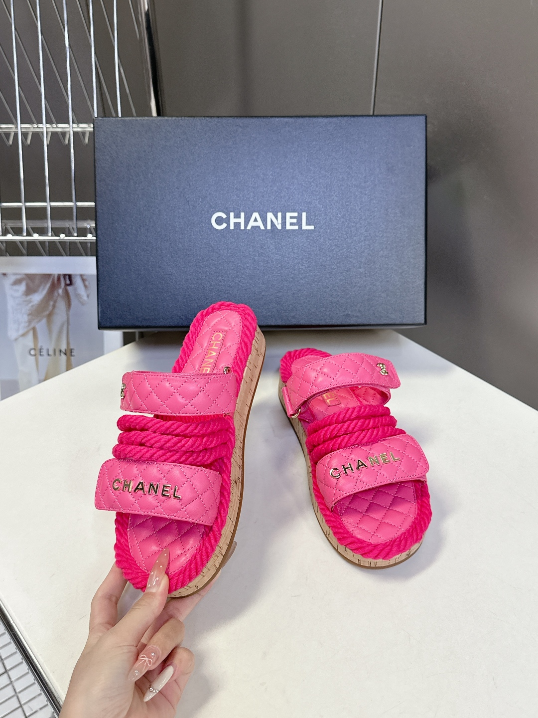  CHANEL香奈儿春夏最新款菱格拖鞋 凉鞋                              