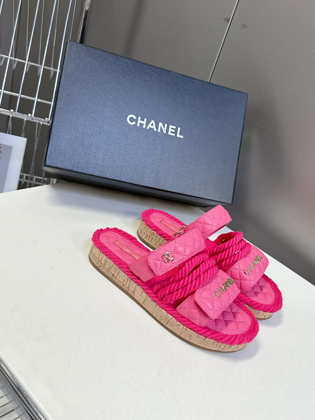  CHANEL香奈儿春夏最新款菱格拖鞋 凉鞋                              