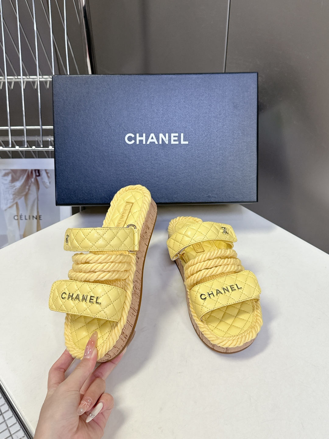  CHANEL香奈儿春夏最新款菱格拖鞋 凉鞋                              