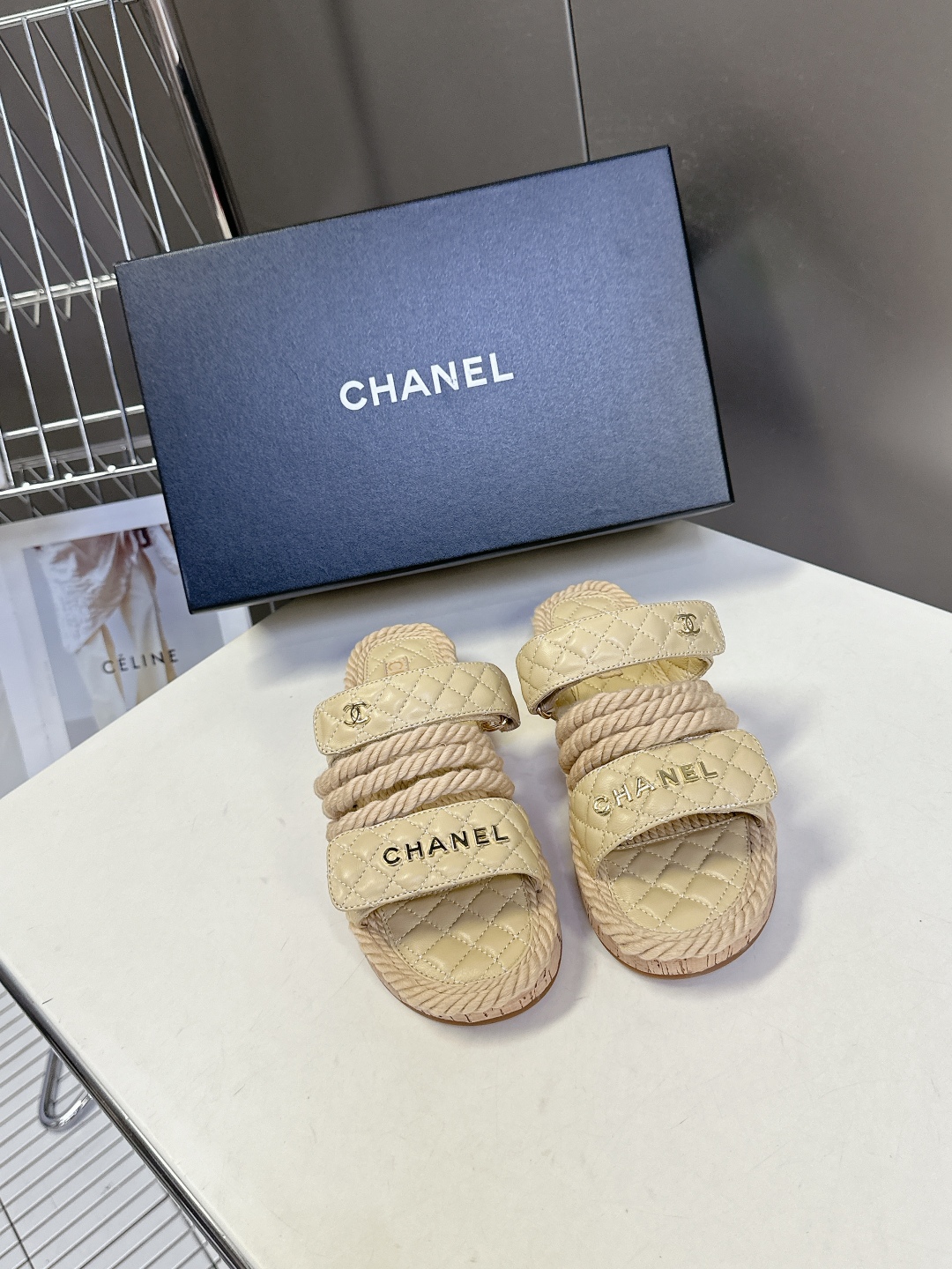  CHANEL香奈儿春夏最新款菱格拖鞋 凉鞋                              