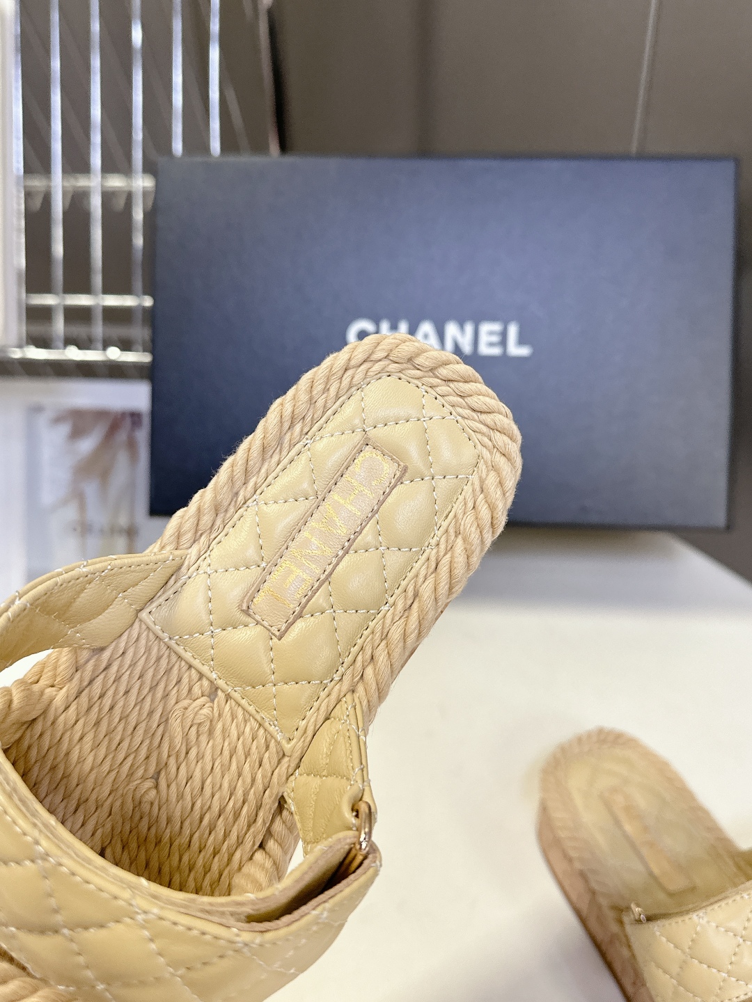  CHANEL香奈儿春夏最新款菱格拖鞋 凉鞋                              