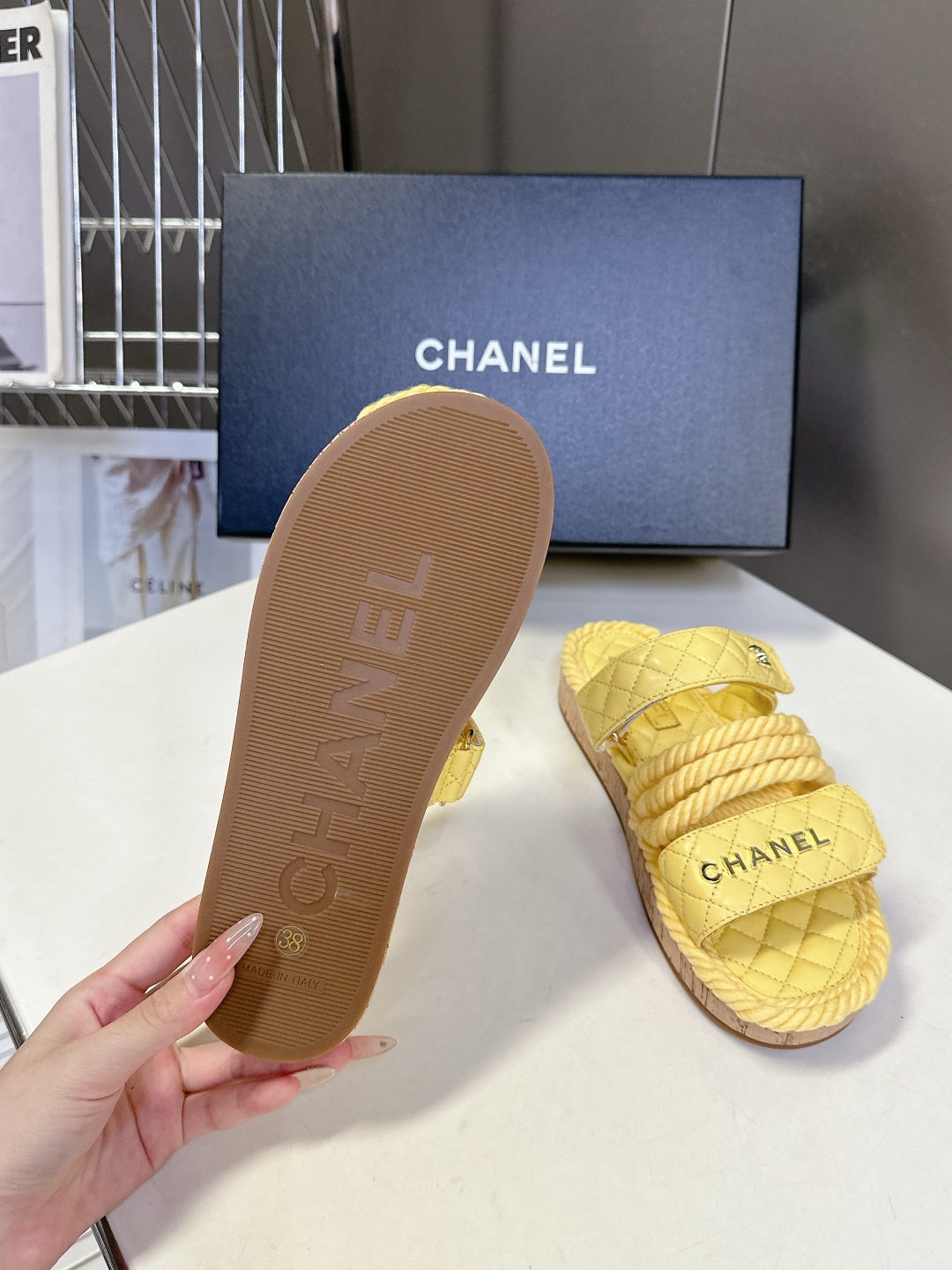  CHANEL香奈儿春夏最新款菱格拖鞋 凉鞋                              
