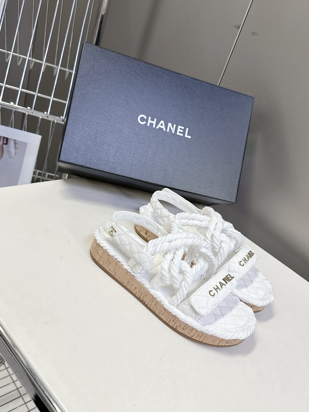  CHANEL香奈儿春夏最新款菱格拖鞋 凉鞋                              