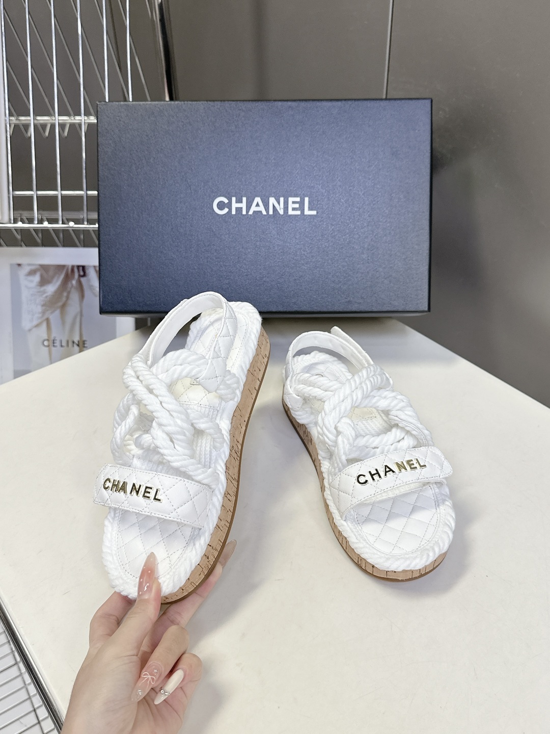  CHANEL香奈儿春夏最新款菱格拖鞋 凉鞋                              
