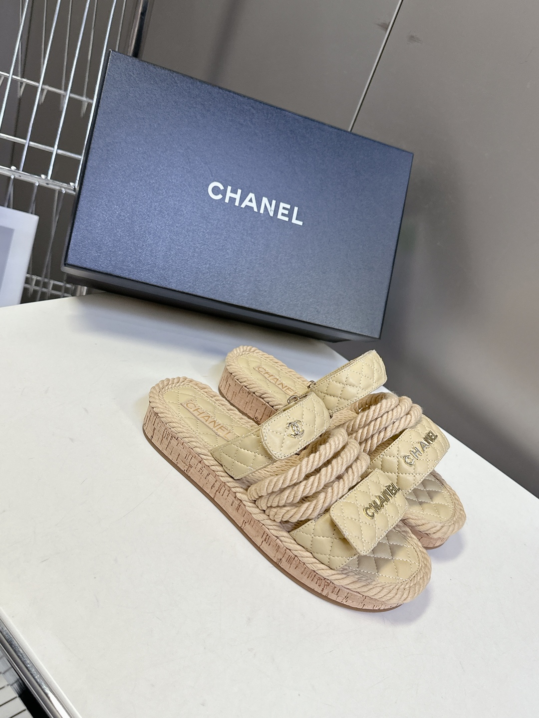  CHANEL香奈儿春夏最新款菱格拖鞋 凉鞋                              