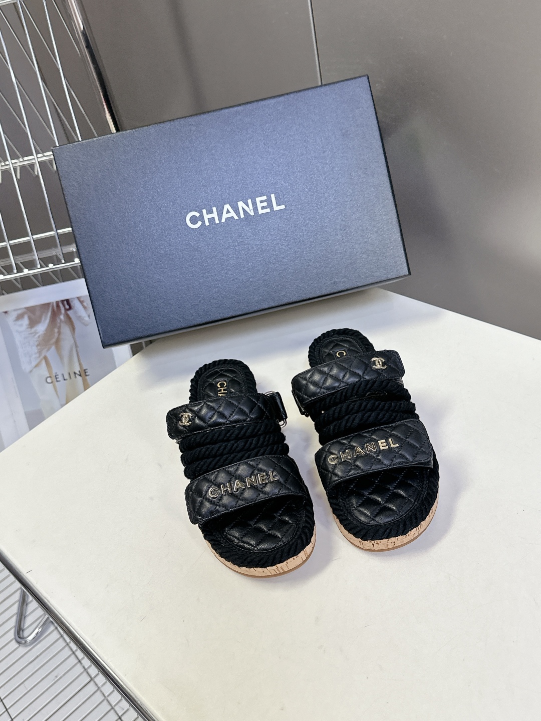  CHANEL香奈儿春夏最新款菱格拖鞋 凉鞋                              