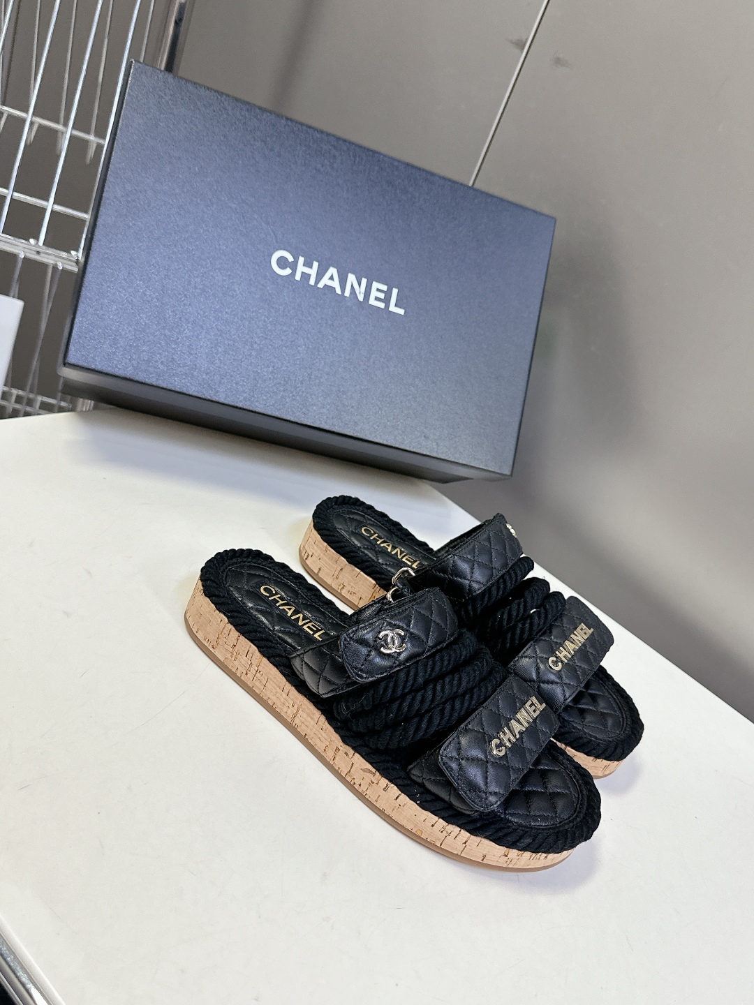  CHANEL香奈儿春夏最新款菱格拖鞋 凉鞋                              