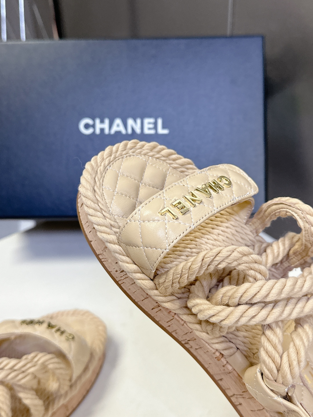  CHANEL香奈儿春夏最新款菱格拖鞋 凉鞋                              
