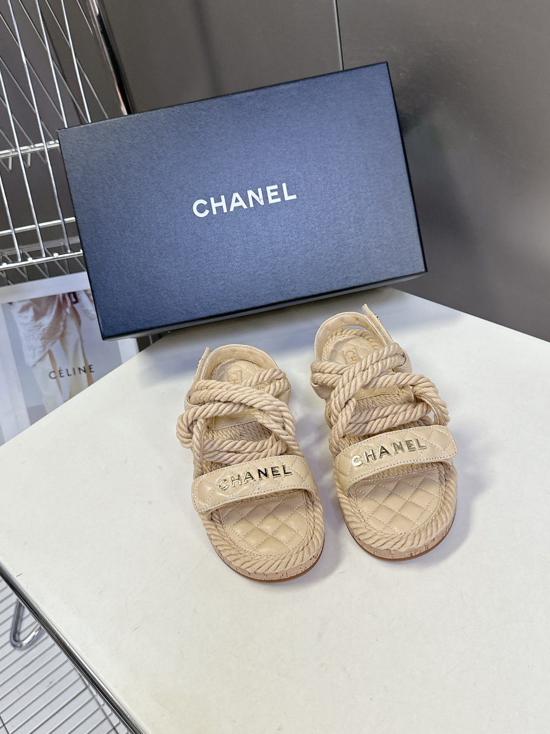  CHANEL香奈儿春夏最新款菱格拖鞋 凉鞋                              
