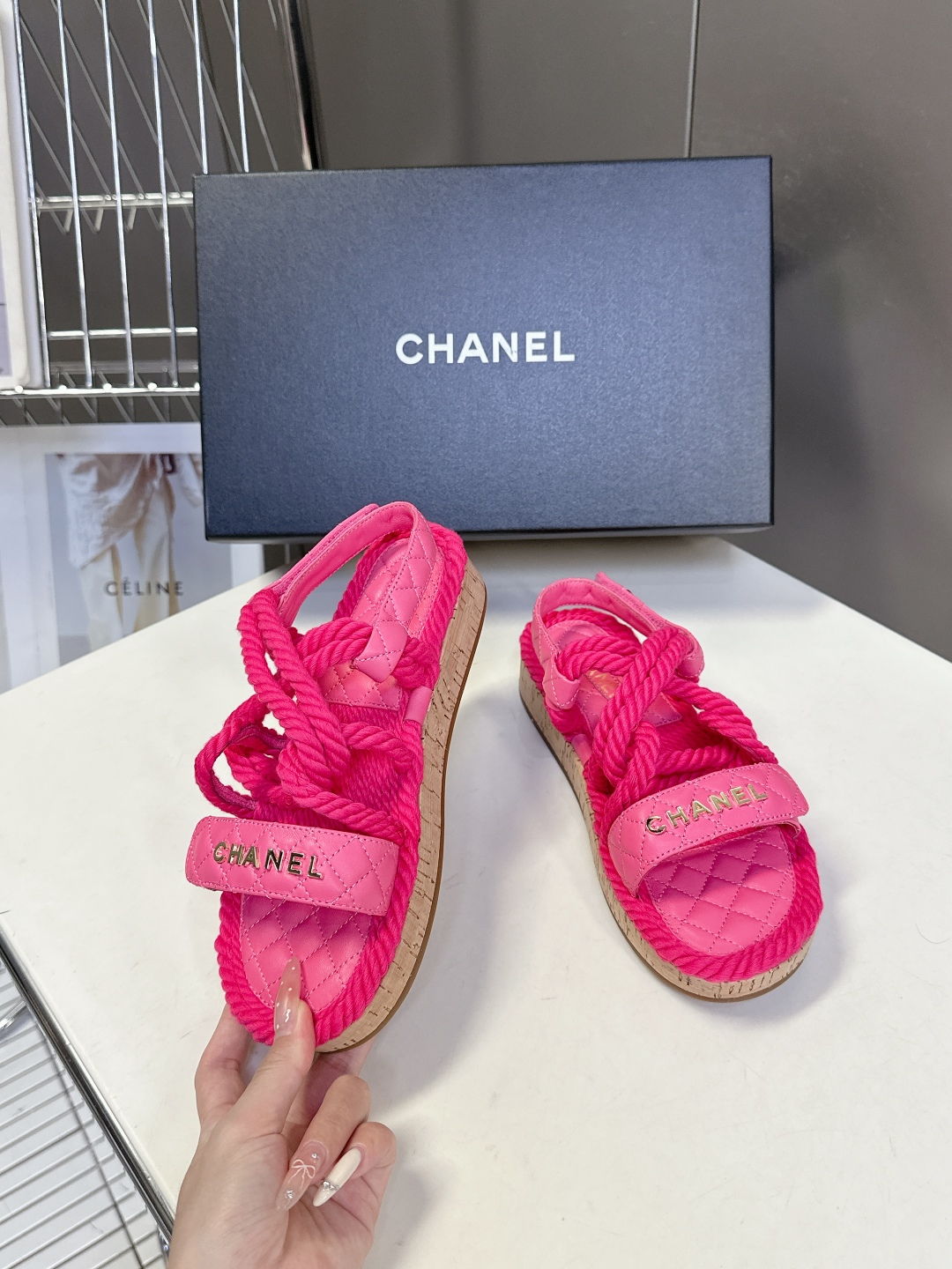  CHANEL香奈儿春夏最新款菱格拖鞋 凉鞋                              