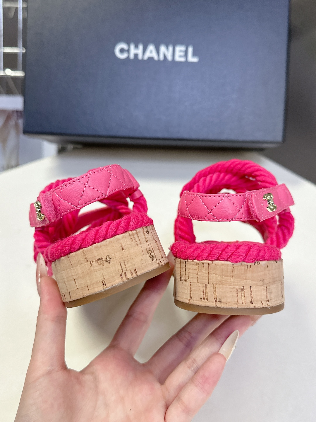  CHANEL香奈儿春夏最新款菱格拖鞋 凉鞋                              