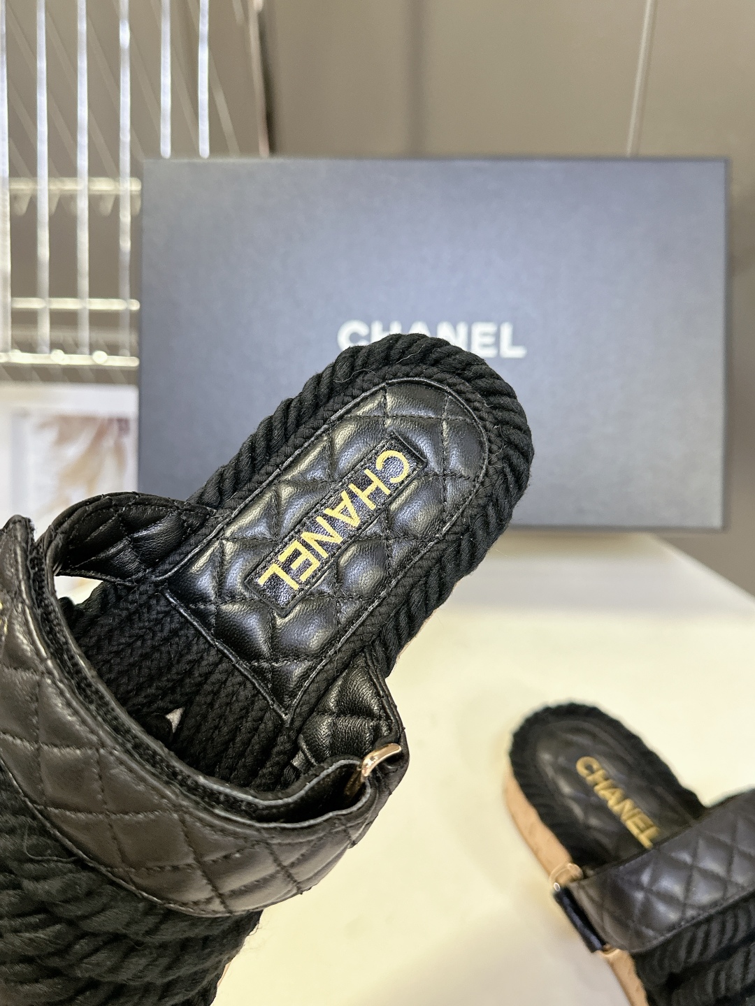  CHANEL香奈儿春夏最新款菱格拖鞋 凉鞋                              