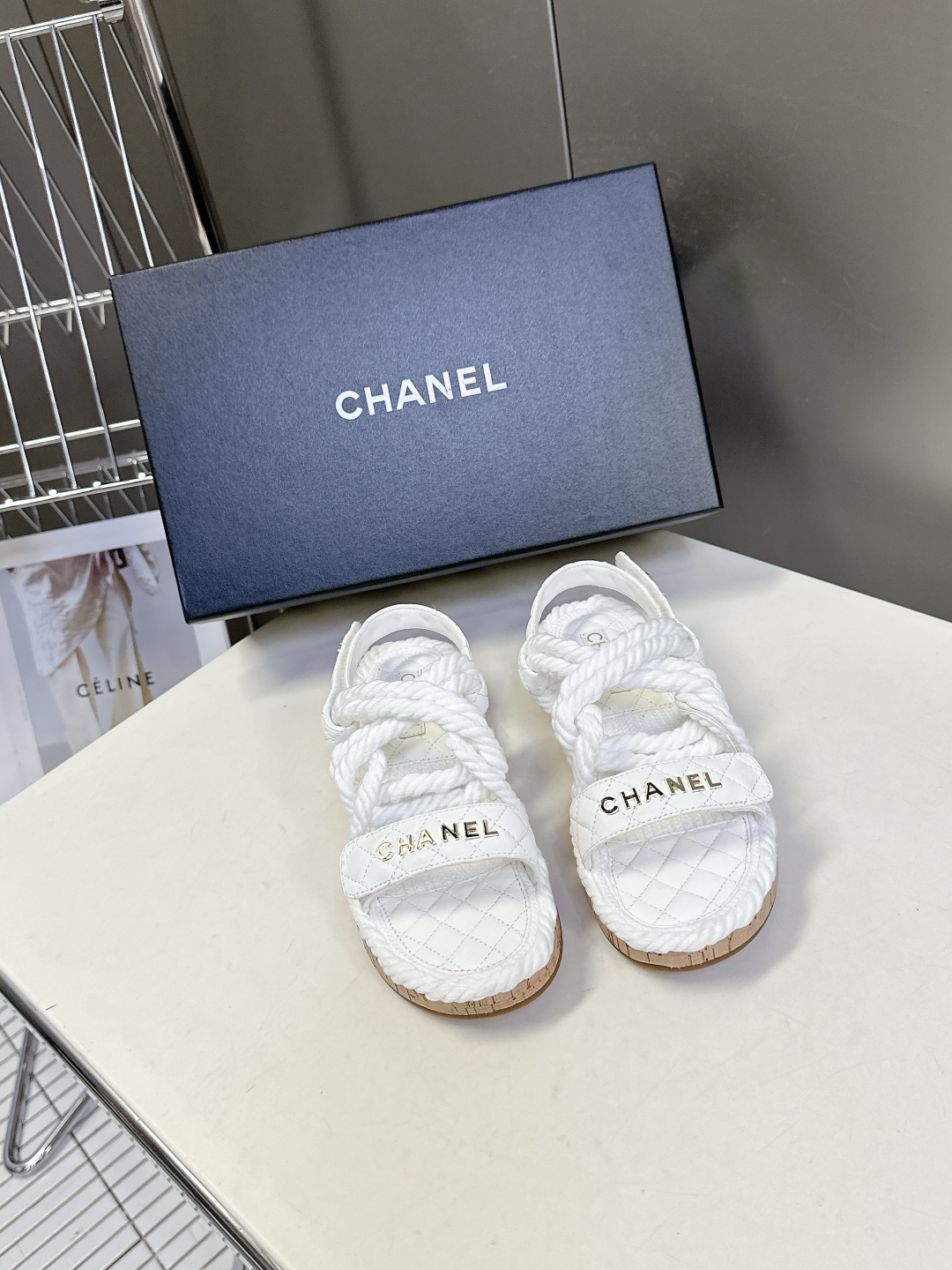  CHANEL香奈儿春夏最新款菱格拖鞋 凉鞋                              