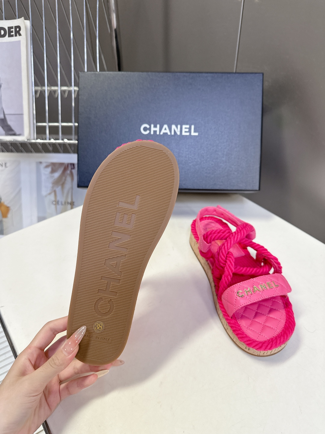  CHANEL香奈儿春夏最新款菱格拖鞋 凉鞋                              