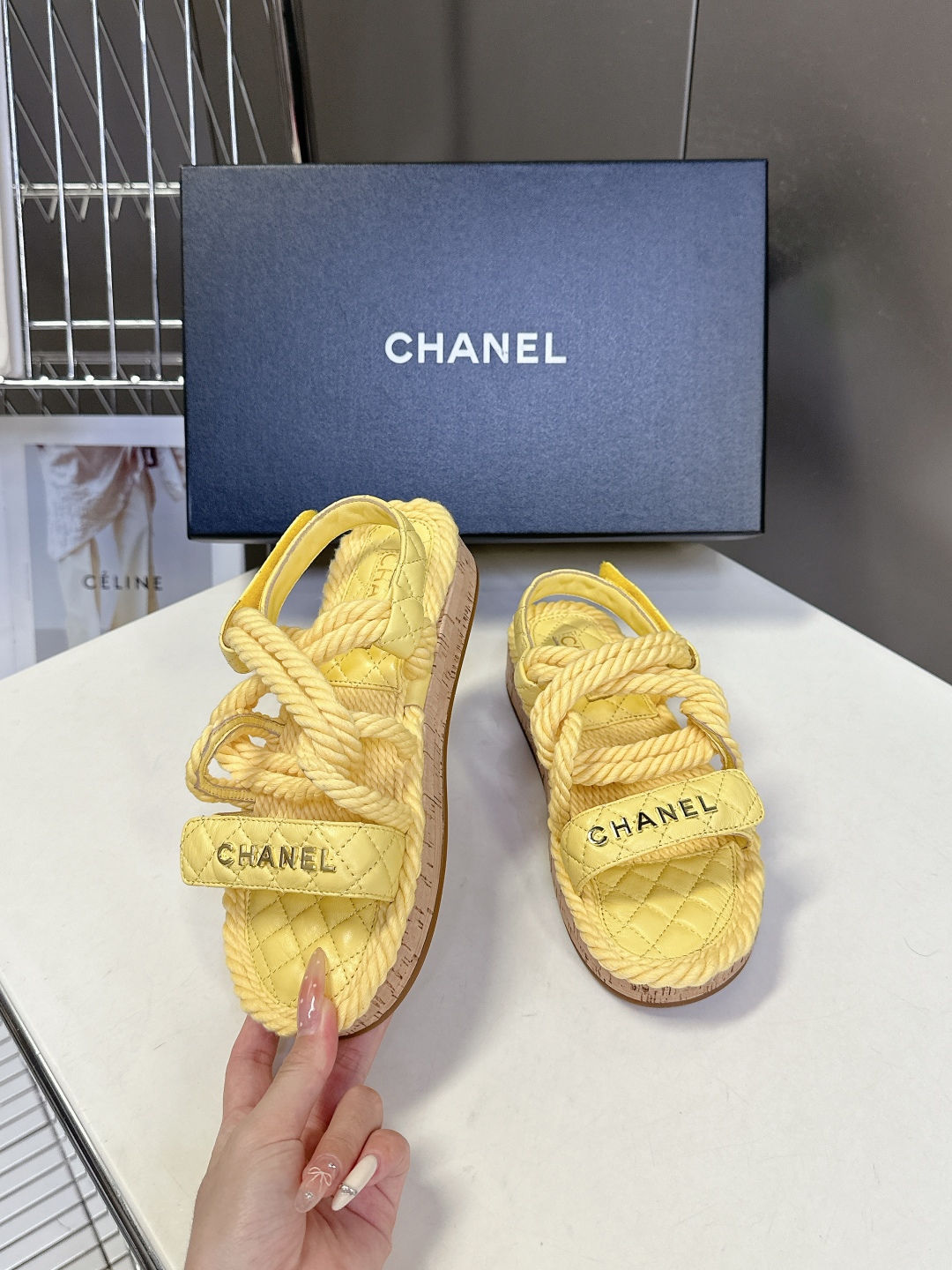  CHANEL香奈儿春夏最新款菱格拖鞋 凉鞋                              