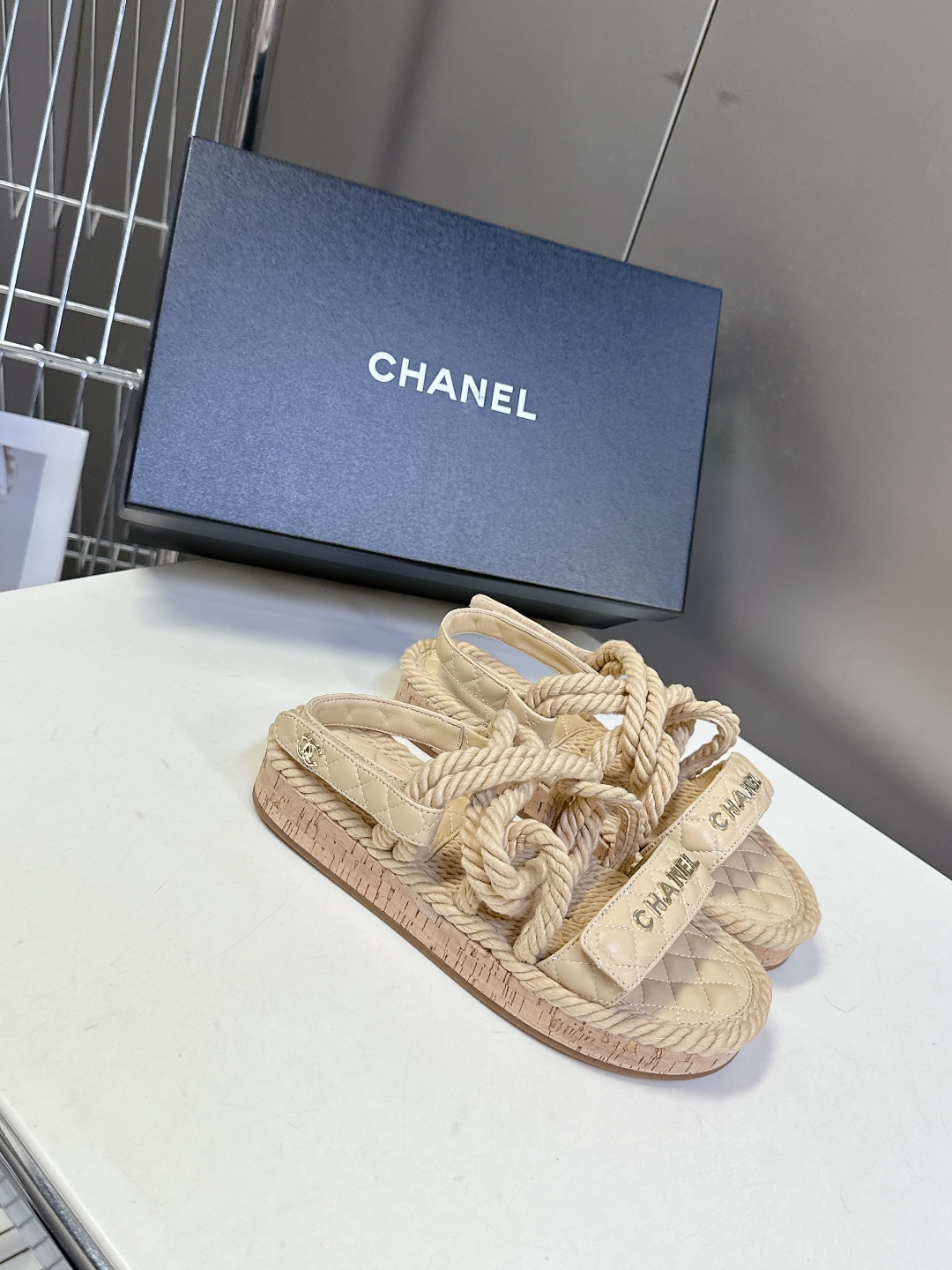  CHANEL香奈儿春夏最新款菱格拖鞋 凉鞋                              