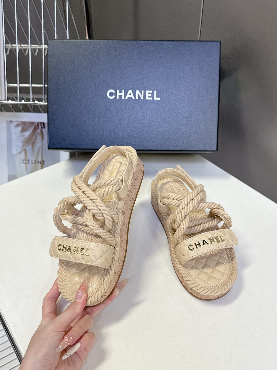  CHANEL香奈儿春夏最新款菱格拖鞋 凉鞋                              