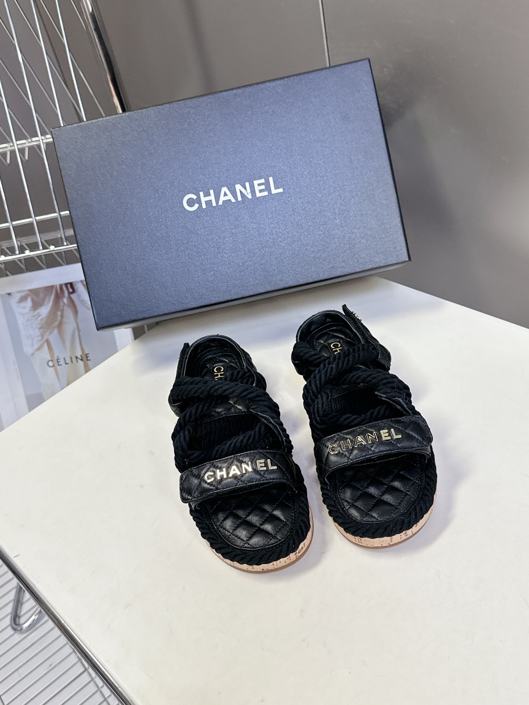  CHANEL香奈儿春夏最新款菱格拖鞋 凉鞋                              