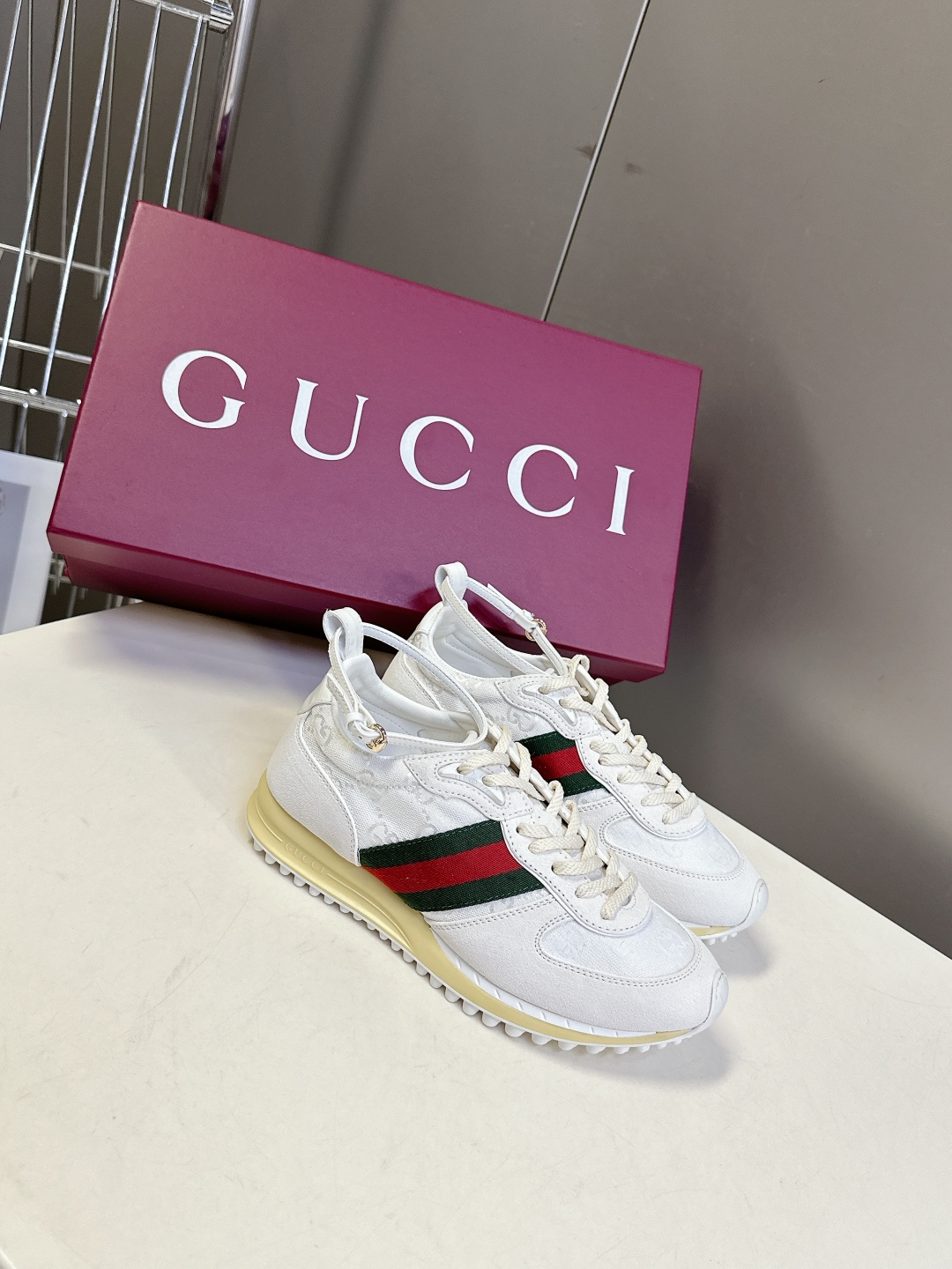  GUCCI古驰2025最新春夏走秀款 运动鞋 阿甘鞋                         