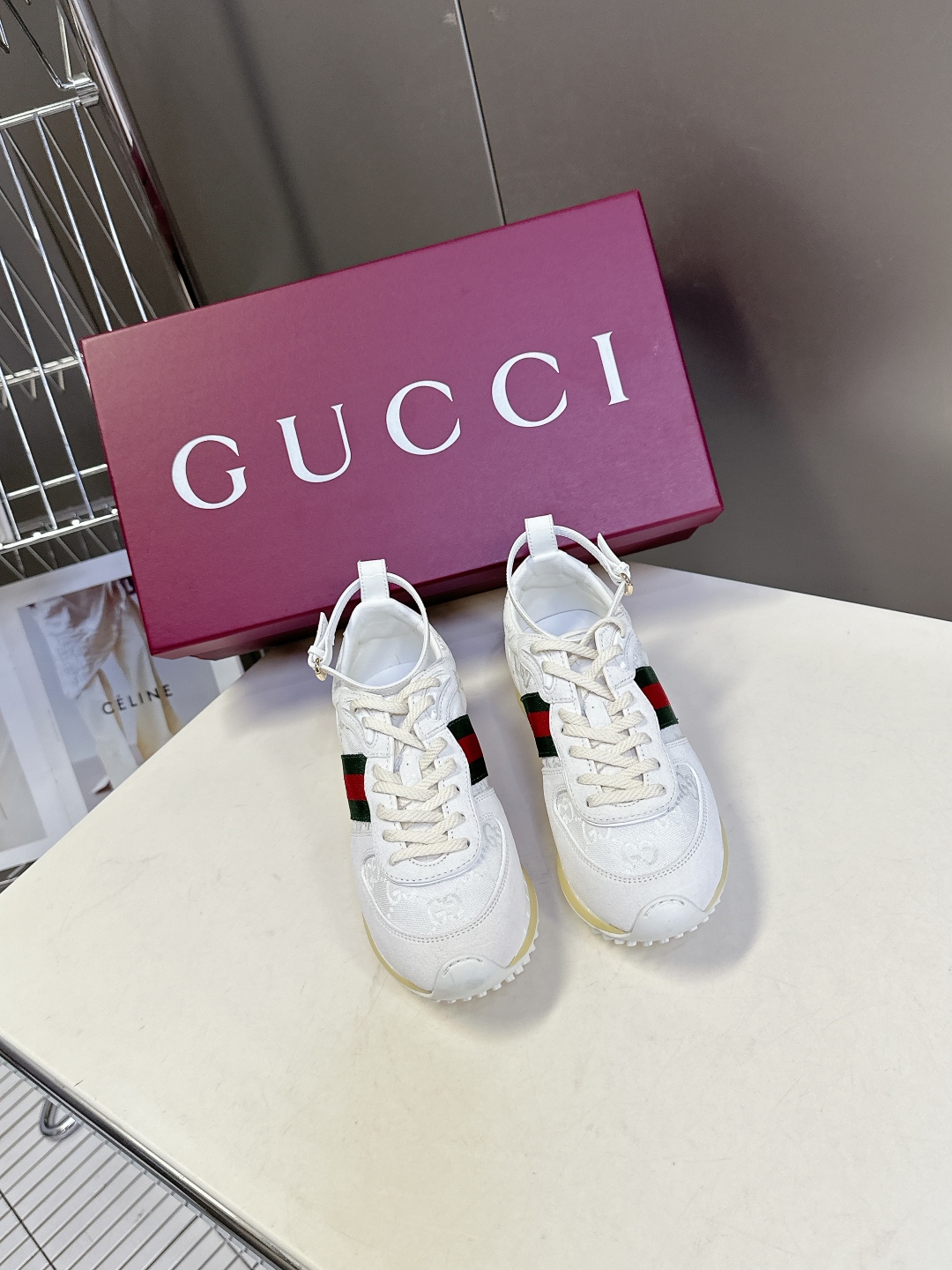  GUCCI古驰2025最新春夏走秀款 运动鞋 阿甘鞋                         