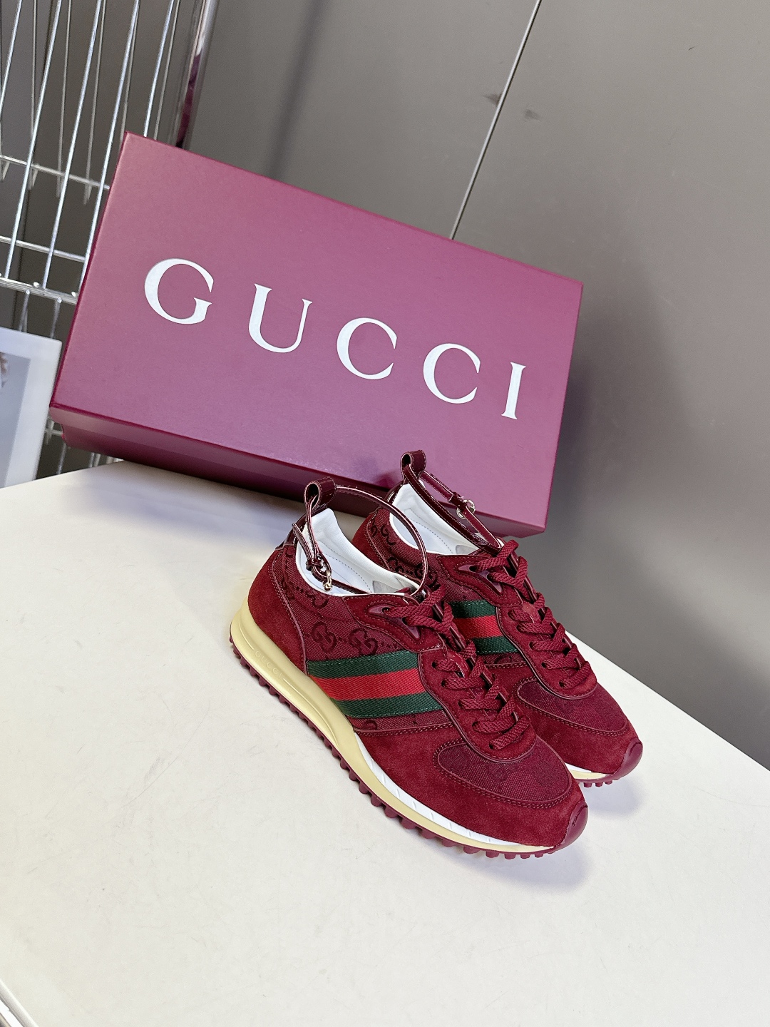  GUCCI古驰2025最新春夏走秀款 运动鞋 阿甘鞋                         