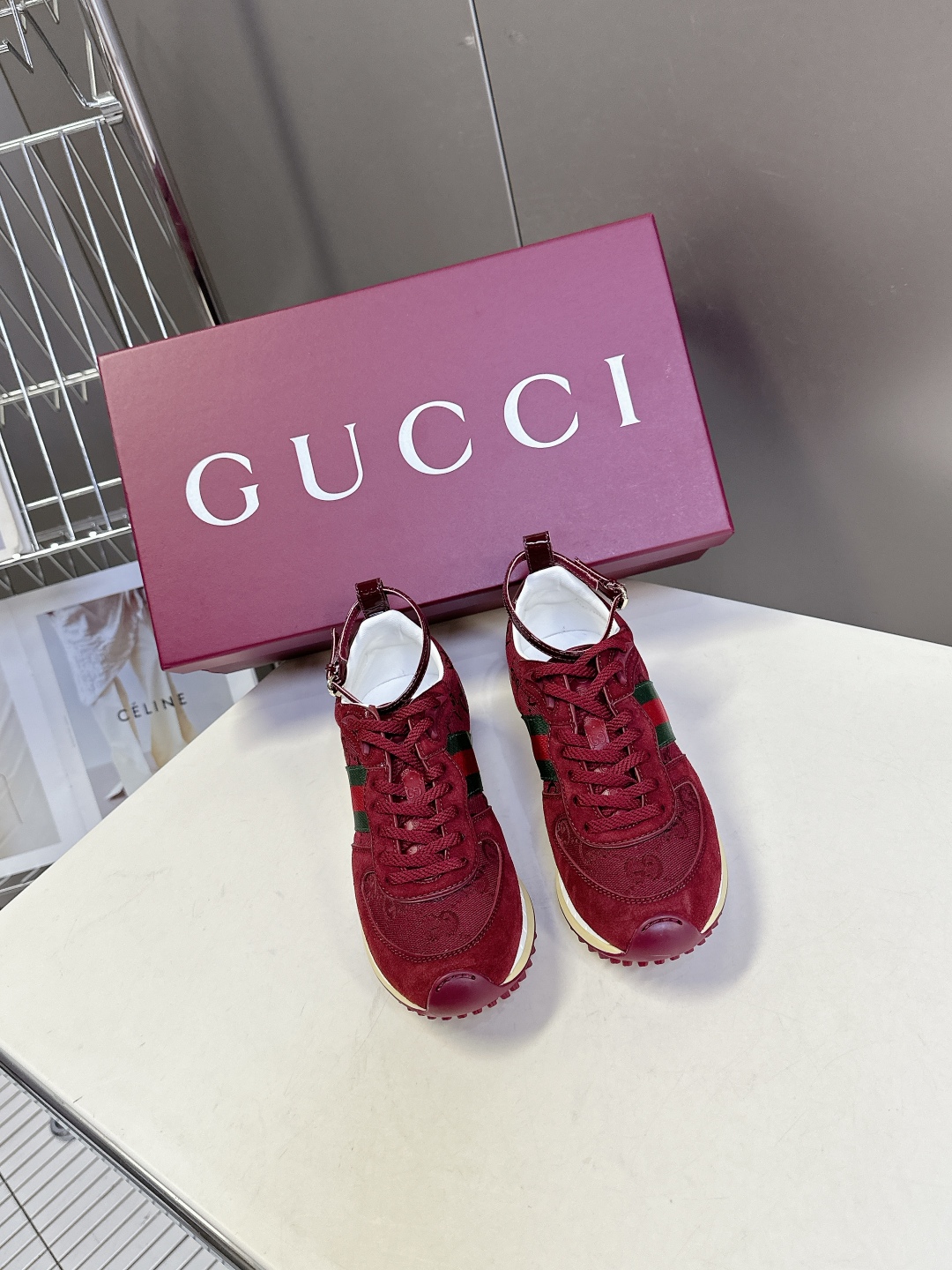  GUCCI古驰2025最新春夏走秀款 运动鞋 阿甘鞋                         