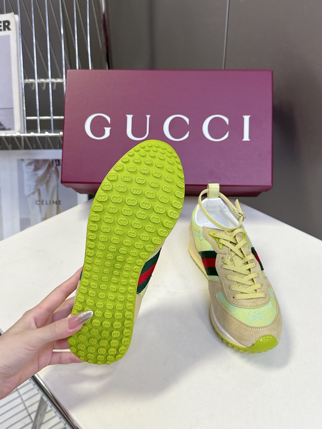  GUCCI古驰2025最新春夏走秀款 运动鞋 阿甘鞋                         