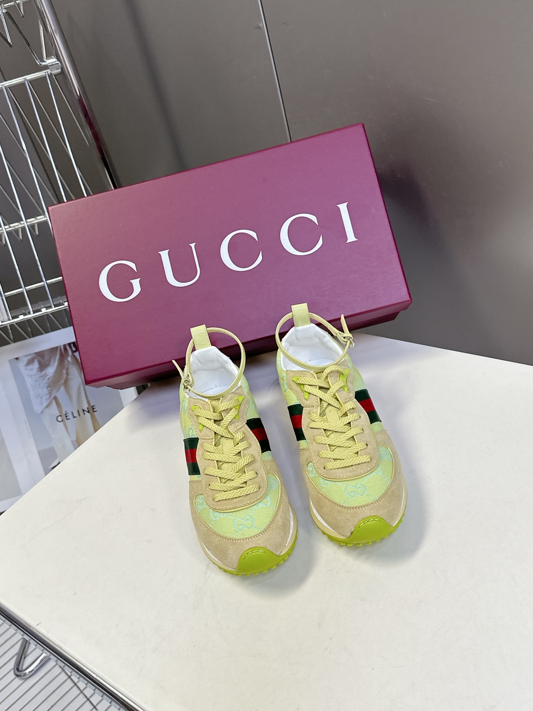  GUCCI古驰2025最新春夏走秀款 运动鞋 阿甘鞋                         